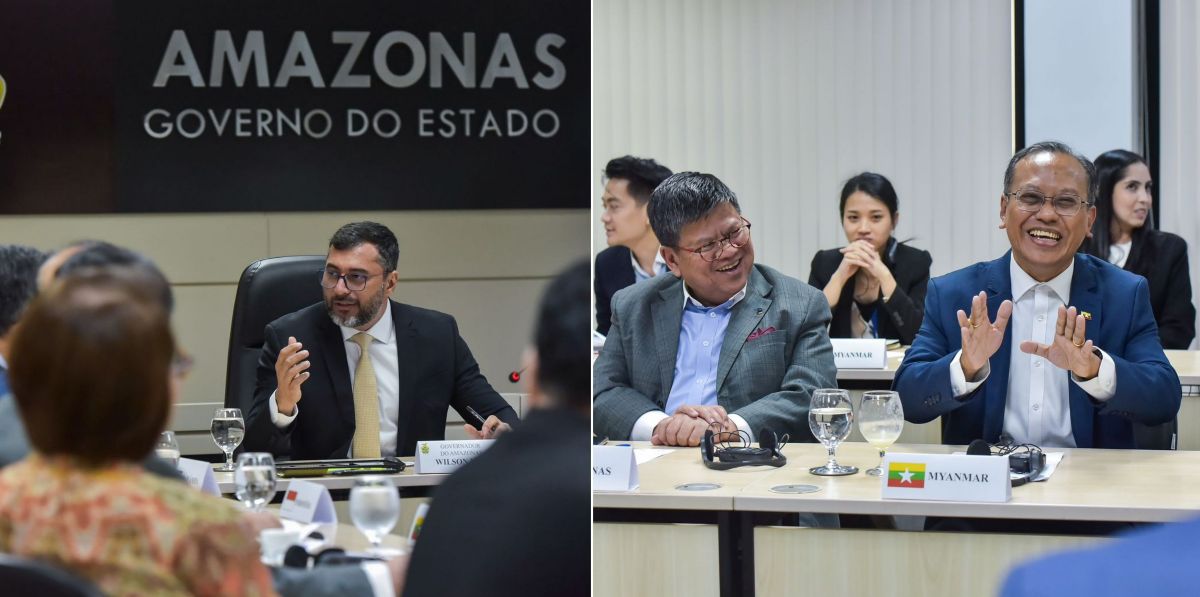 Governador Wilson Lima se reúne com embaixadores da Ásia e discute cooperação.