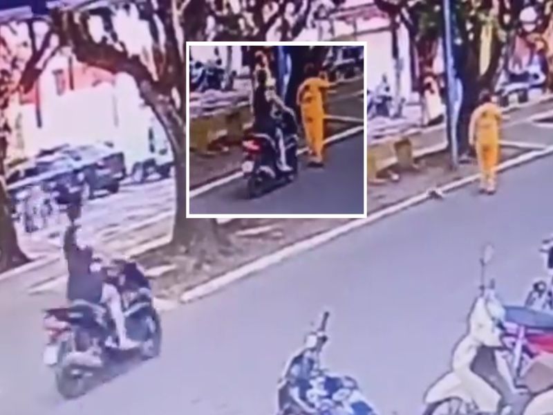 VÍDEO: Motociclista atropela pedestre no Amazonas e foge