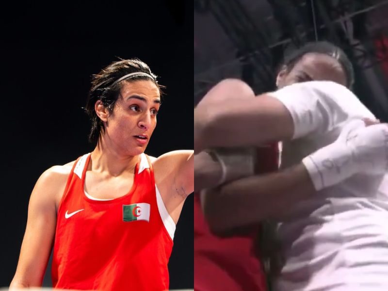 VÍDEO: Emocionada, boxeadora argelina polêmica ganha luta e vai à semifinal