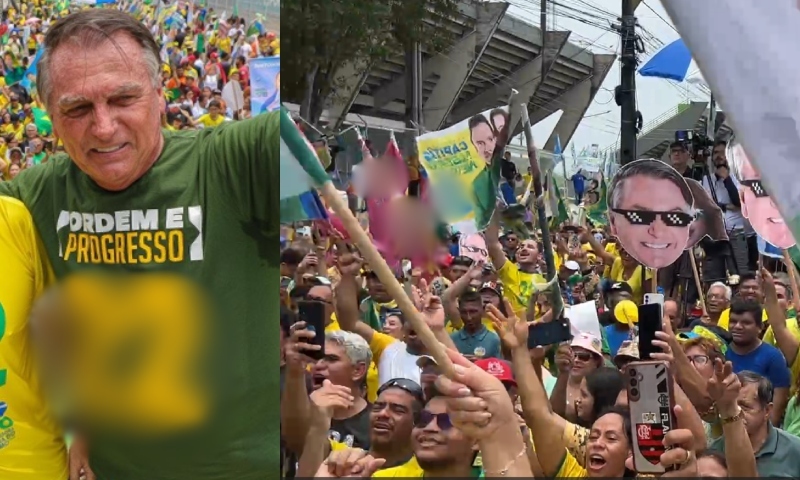 “Volta Bolsonaro”: multidão emociona Jair Bolsonaro na Arena da Amazônia; assista ao vídeo