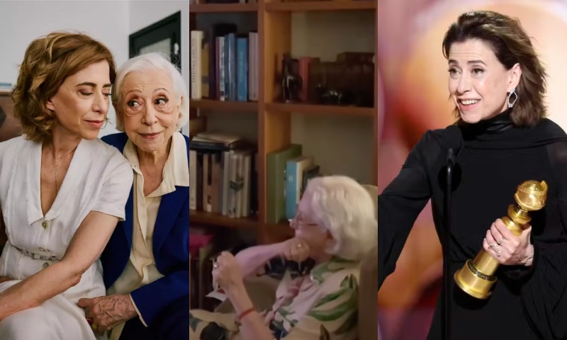 Fernanda Montenegro transborda orgulho ao saber da vitória da filha no Globo de Ouro