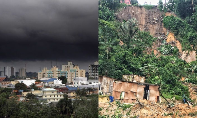 Atenção: intensas chuvas elevam a ameaça de deslizamentos em Manaus