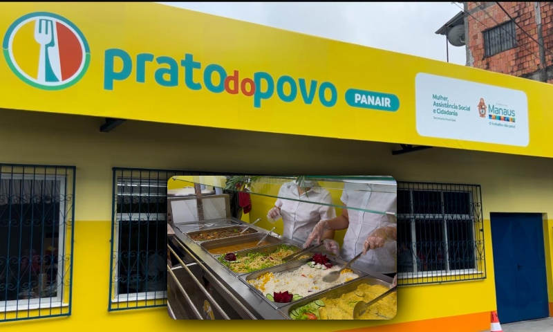 Município de Manaus abre 12ª unidade do ‘Prato do Povo’ na feira da Panair; confira vídeo