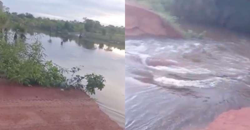 Rompimento de trecho da BR-230 Transamazônica impacta trânsito entre cidades do Sul do AM; assista ao vídeo