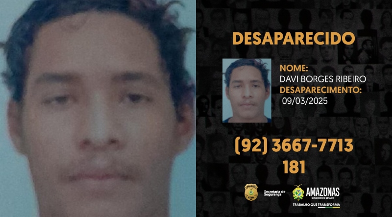 Família solicita apoio para localizar homem desaparecido na Zona Leste de Manaus