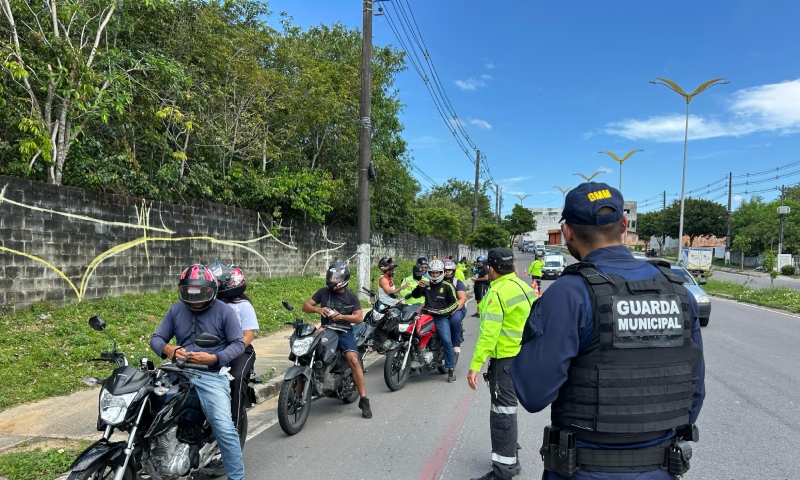 Fiscalização de Motocicletas na Zona Norte de Manaus é Realizada pela Operação Cavalo de Aço